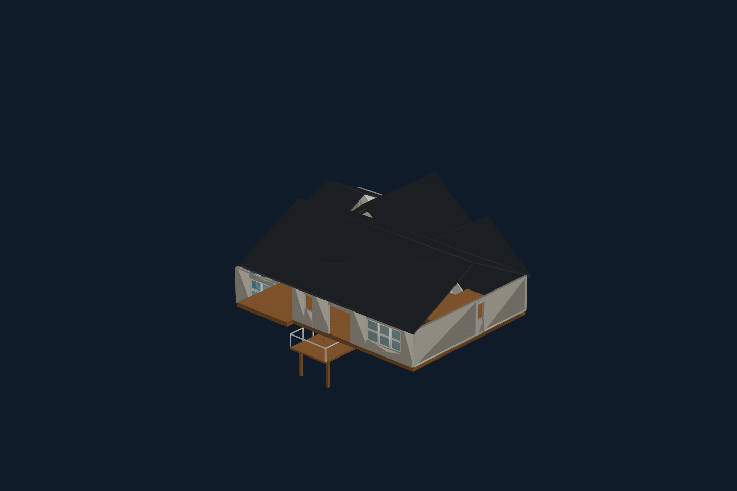 3D view of the Example House model